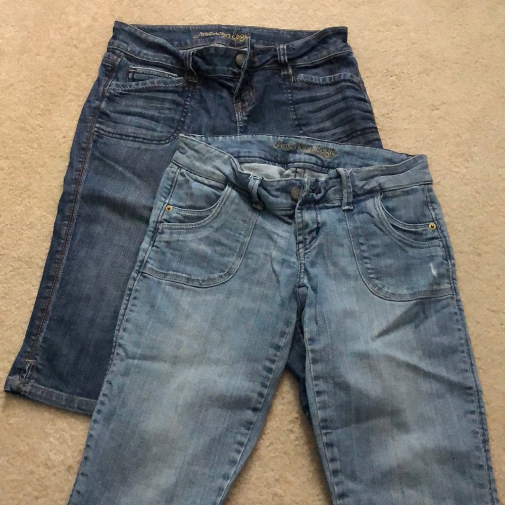 American Eagle Denim Capris 2 pairs